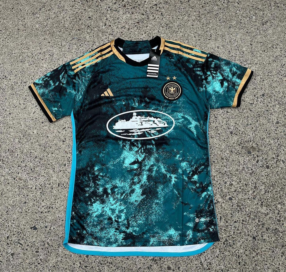 Blue Adidas Germany Corteiz Streetwear Football Top