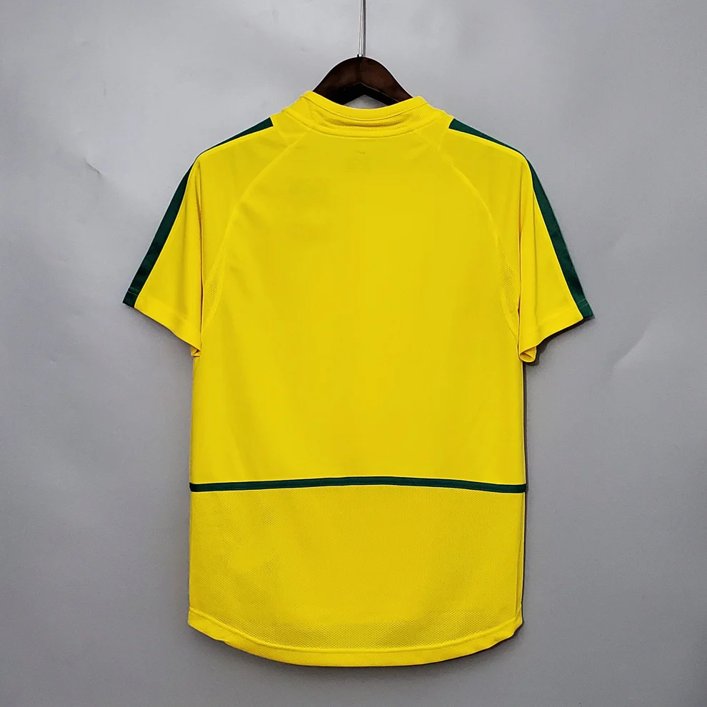 Yellow Brazil Nike Streetwear Football Top World Cup Corteiz Special Edition 2002 2003 T Shirt Top Kit