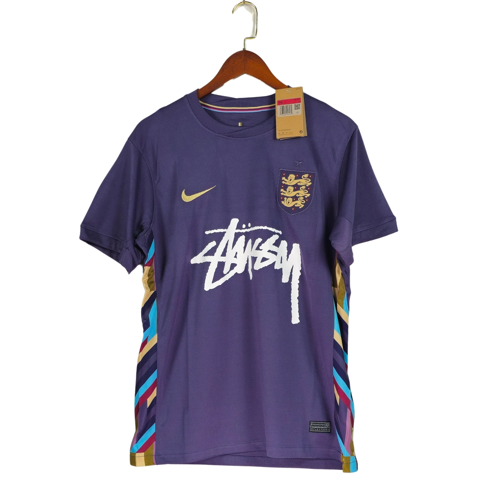 Purple Nike England Streetwear Football Top World Cup Stussy 2024 2025
