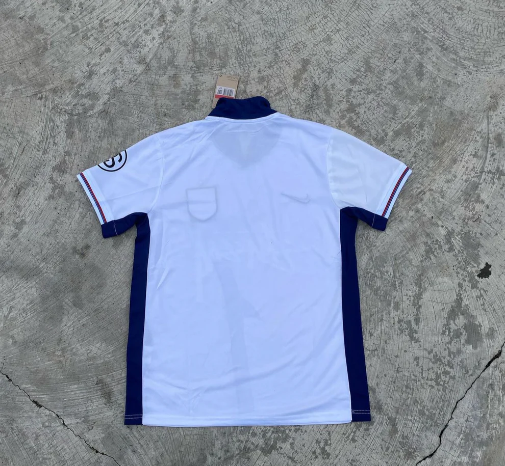 White Blue Nike Streetwear Football Top Stussy Special Edition 2024 2025 T Shirt Top Kit World Cup England Home 
