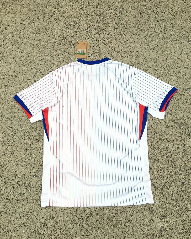 White Red Blue Nike Streetwear Football Top Stussy Special Edition 2024 2025 T Shirt Top Kit World Cup France Away Olympics
