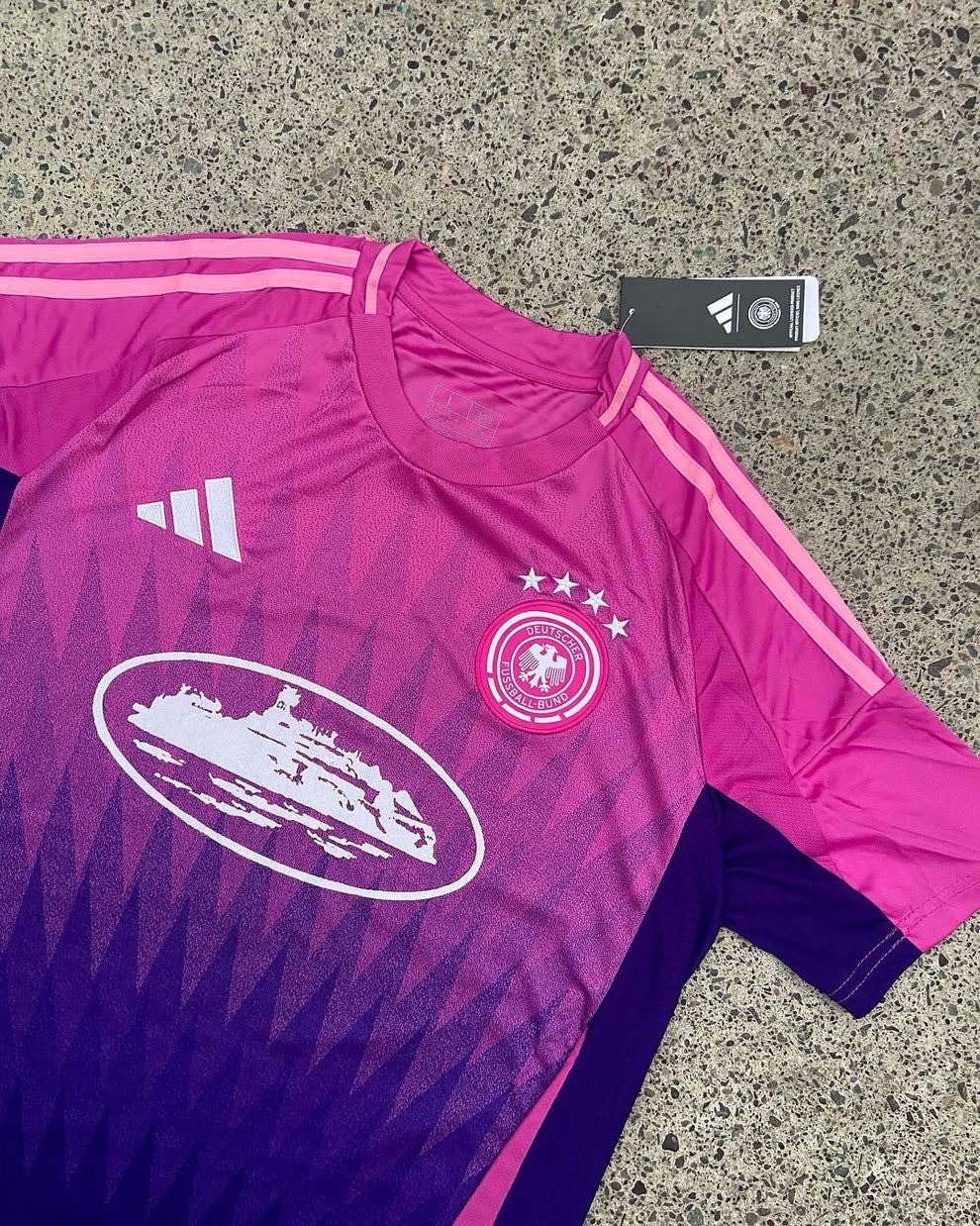 Pink white germany adidas Streetwear Football Top Corteiz Special Edition 2024 2025 T Shirt Top Kit World Cup