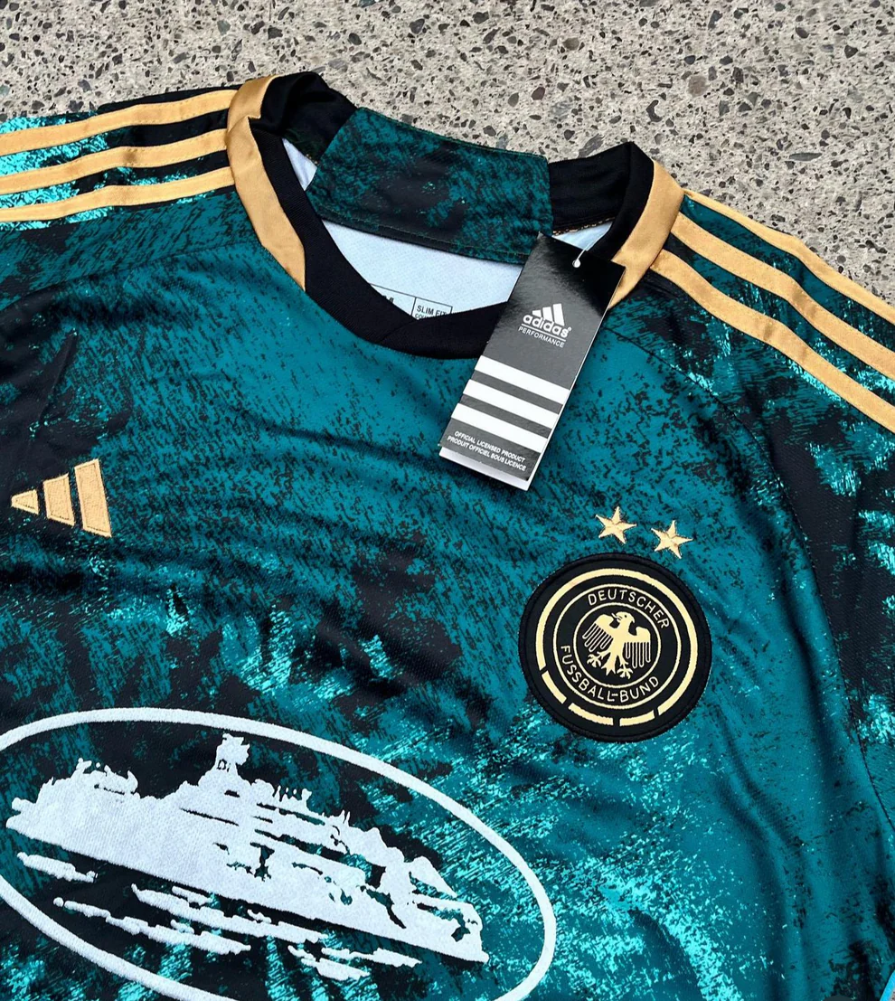 Blue Adidas Germany Corteiz Streetwear Football Top