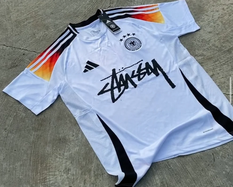 White Red Yellow Black Adidas Streetwear Football Top Stussy Special Edition 2024 2025 T Shirt Kit World Cup Germany Jersey Home 