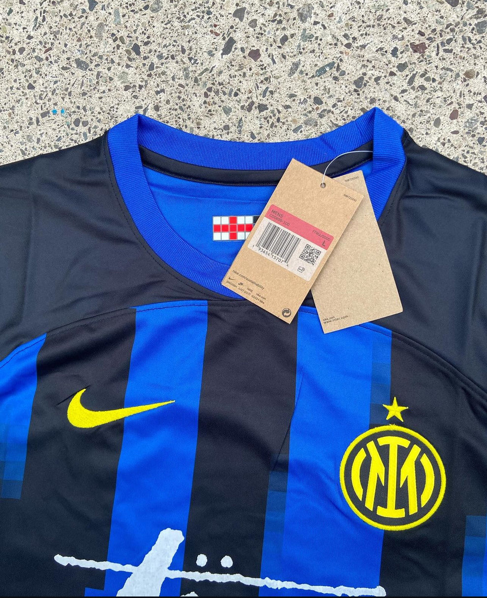 Blue Inter Milan Streetwear Football Top Stussy Special Edition 2023 2024 T Shirt Kit Italian  Jersey Home
