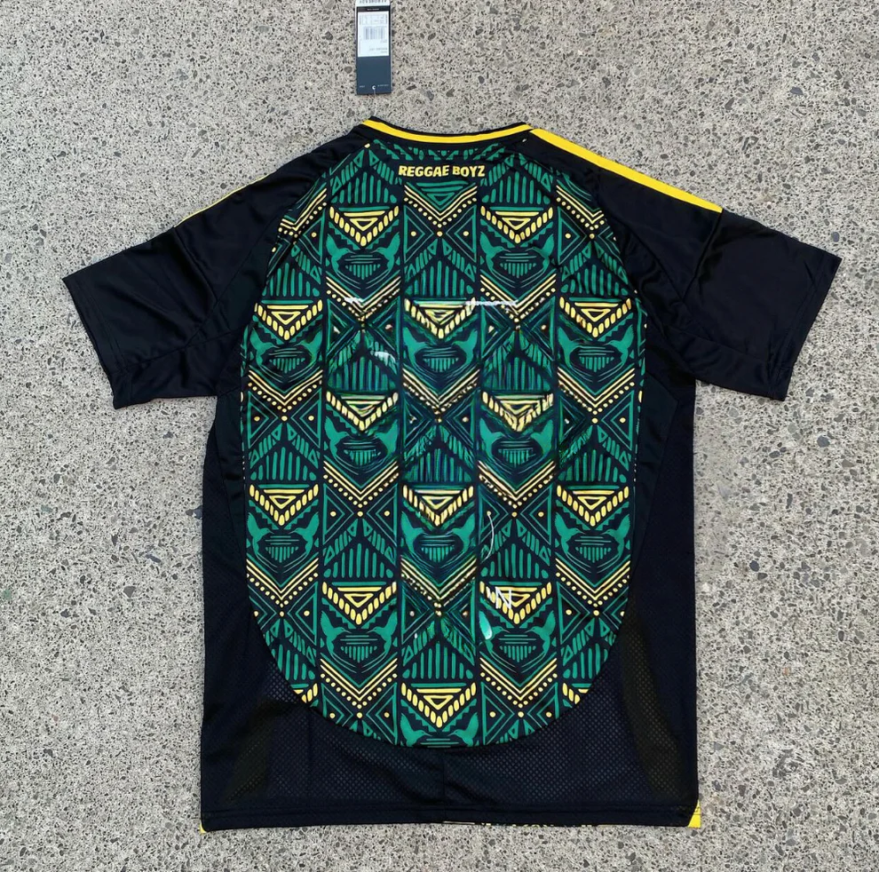 Yellow Black Green Adidas Jamaica Streetwear Football Top World Cup Stussy 2024 2025