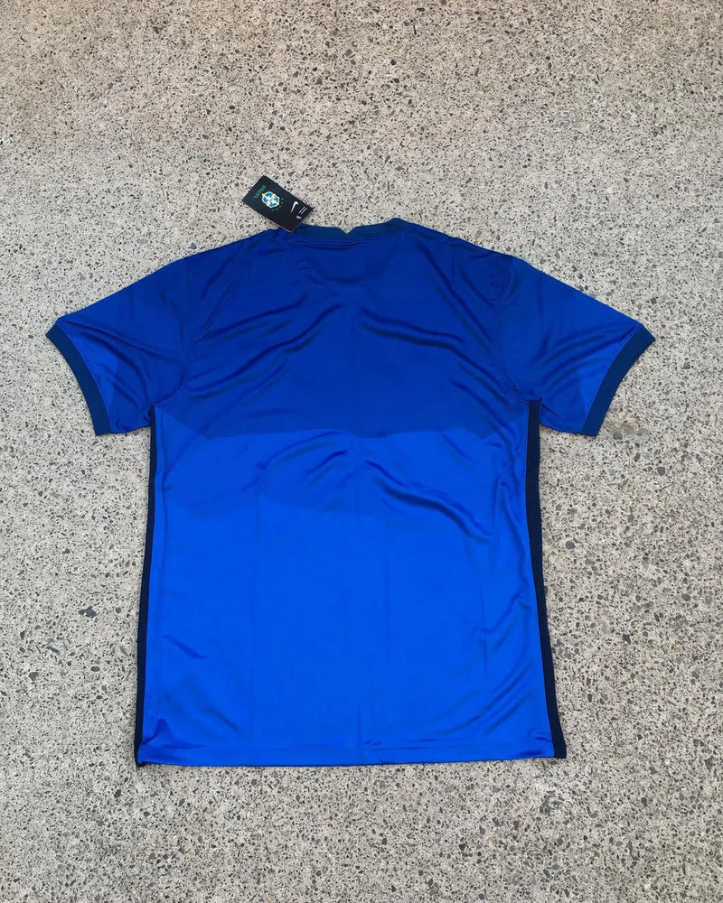 Blue Nike Streetwear Football Top Stussy Special Edition 2020 2022 T Shirt Top Kit World Cup brasil brazil away