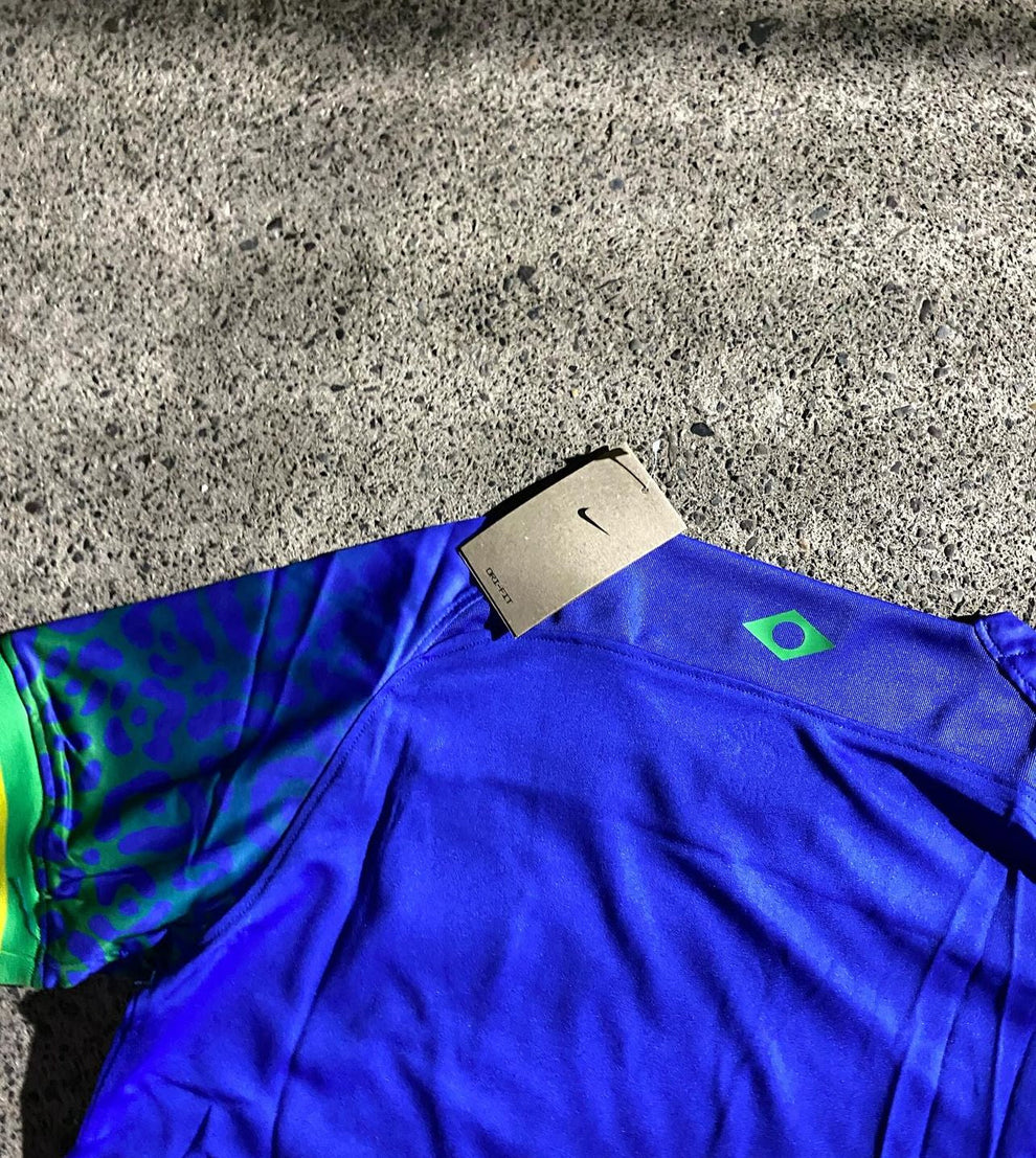Blue Nike Brazil Corteiz Streetwear Football Top